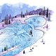 Illustration for article titled Concept Art Writing Prompt: A giants skeleton slumbers beneath a frozen lake